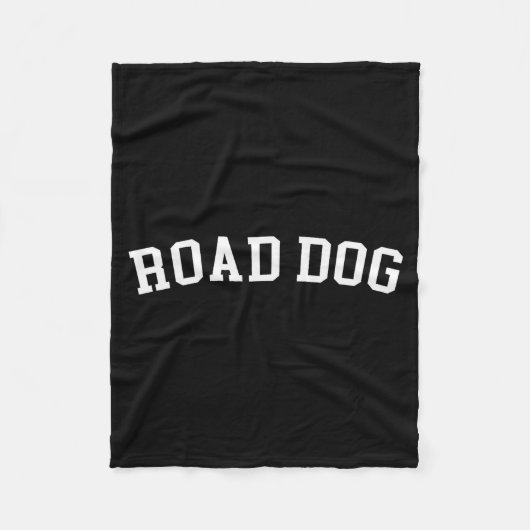 Road Dog  フリースブランケット (正面)