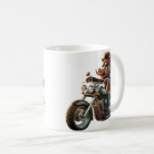 Road Hog Biker Mug | Rebel Motorcycle Hog Design コーヒーマグカップ (正面右)