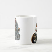 Road Hog Biker Mug | Rebel Motorcycle Hog Design コーヒーマグカップ (中央)