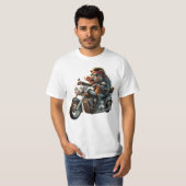 Road Hog Biker T-Shirt | Rebel Motorcycle Hog Desi Tシャツ (正面フル)