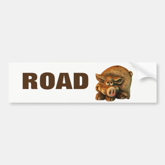 Road Hog TrailerまたはRV バンパーステッカー (正面)