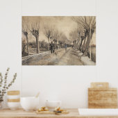 Road in Etten (1881) by Vincent Van ゴッホ. ポスター (キッチン)