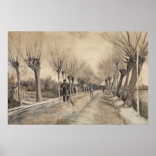Road in Etten (1881) by Vincent Van ゴッホ. ポスター (正面)