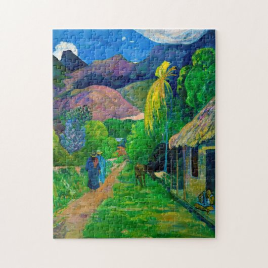 Road in Tahiti, Gauguin ジグソーパズル (縦)