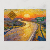 Road Journey Rock and Roll Never Ends Stringtown  ポストカード (正面)