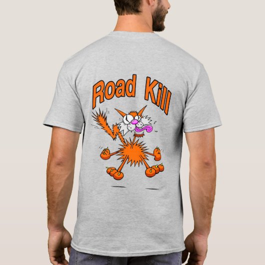 Road Kill Cat Tシャツ (裏面)