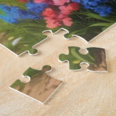  road leading to the village with mountains in the ジグソーパズル (側面)