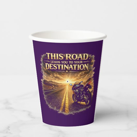 Road Leads to Your Destination Paper Cups 紙コップ (正面)