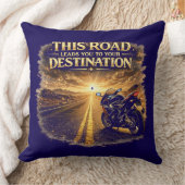Road Leads to Your Destination Throw Pillow クッション (ブランケット)