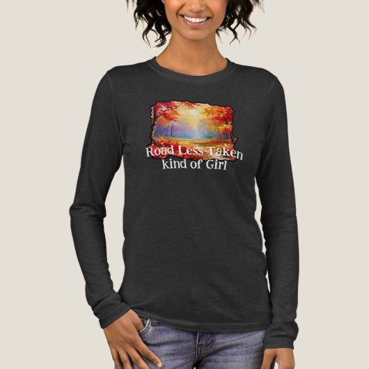 Road Less Taken kind of Girl トライブレンドTシャツ (正面)
