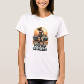 Road Queen – Post-Apocalyptic Pin-Up Warrior Tシャツ (正面)