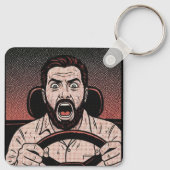Road Rage Comic – Driver’s Fury Unleashed キーホルダー (裏面)