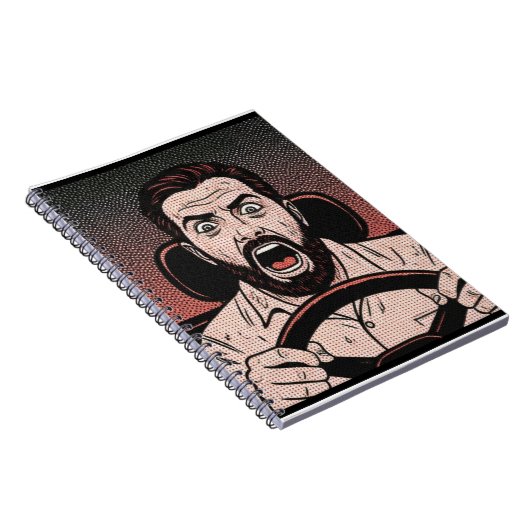 Road Rage Comic – Driver’s Fury Unleashed ノートブック (右側)