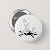 ROAD RUNNER™とWILE E. COYOTE™形状の穴 缶バッジ (正面&裏面)