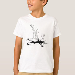 ROAD RUNNER™とWILE E. COYOTE™形状の穴 Tシャツ