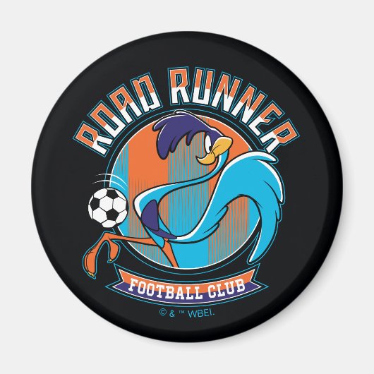 ROAD RUNNER™ フットボールクラブ バッジ マグネット (正面)