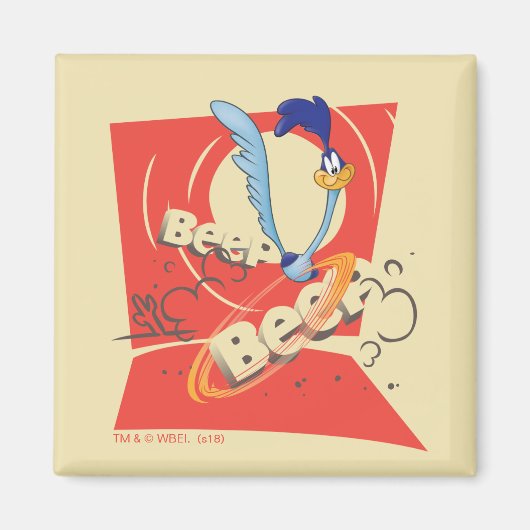 ROAD RUNNER™ BEEP BEEP!™サンセットグラフィック マグネット (正面)