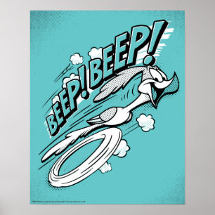 ROAD RUNNER™ BEEP BEEP!™ハーフトーン ポスター