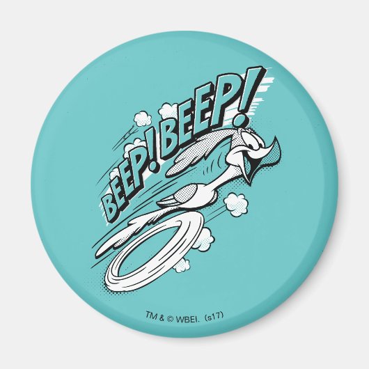 ROAD RUNNER™ BEEP BEEP!™ハーフトーン マグネット (正面)