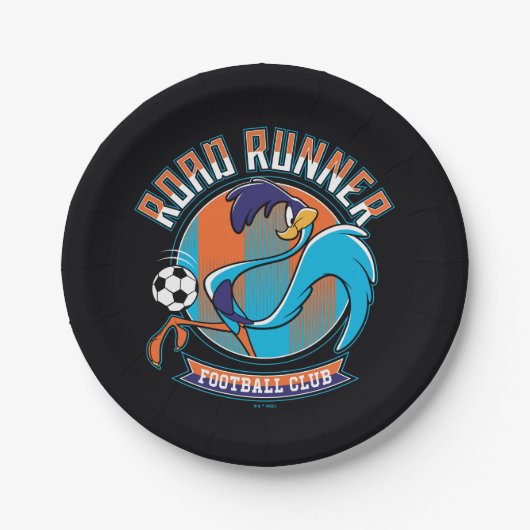 ROAD RUNNER™ Football Club Badge ペーパープレート (正面)