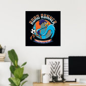 ROAD RUNNER™ Football Club Badge ポスター (ホームオフィス)