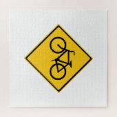 Road Sign Bicycle ジグソーパズル (横)