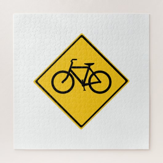 Road Sign Bicycle ジグソーパズル (縦)