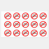 Road sign no data centers ラベル (シート)