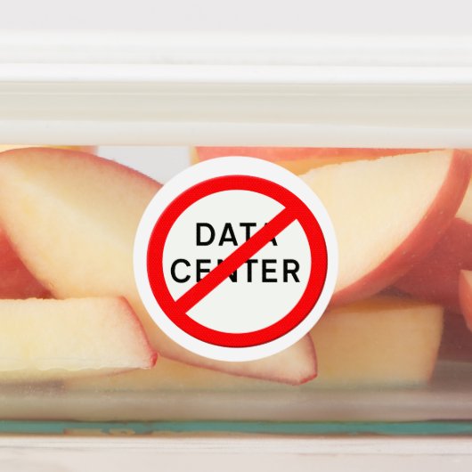 Road sign no data centers  ラベル (貼付)