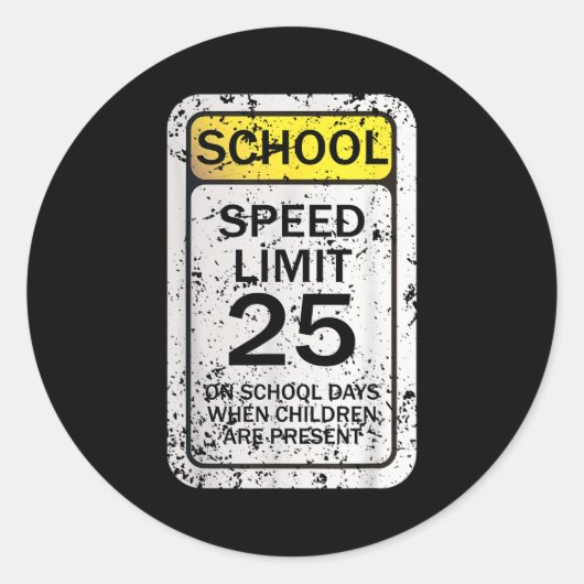 Road Signs Funny Traffic Signs Halloween Costume P ラウンドシール (正面)