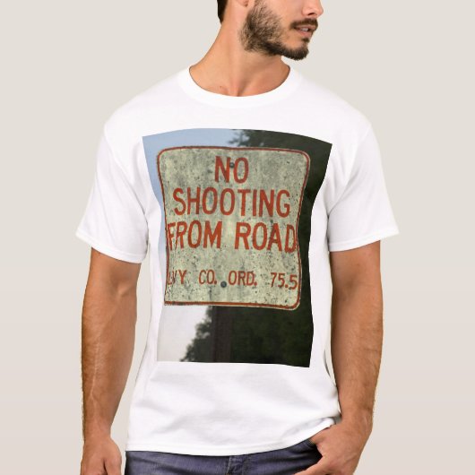 Road Teeから射撃、 発砲なし Tシャツ (正面)