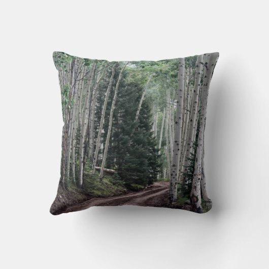 Road Through The Birch クッション (裏面)