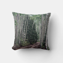 Road Through The Birch クッション
