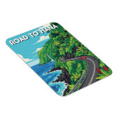 Road to hana Maui Hawaii Travel マグネット (右側)