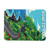 Road to hana Maui Hawaii Travel マグネット (横)