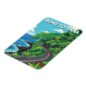 Road to hana Maui Hawaii Travel マグネット (左側)