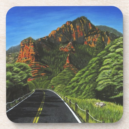 Road to Slide Rock Plastic Coasters コースター (正面)