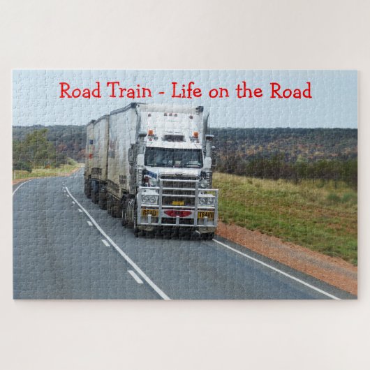 Road Train Life on the Road Truck ジグソーパズル (横)