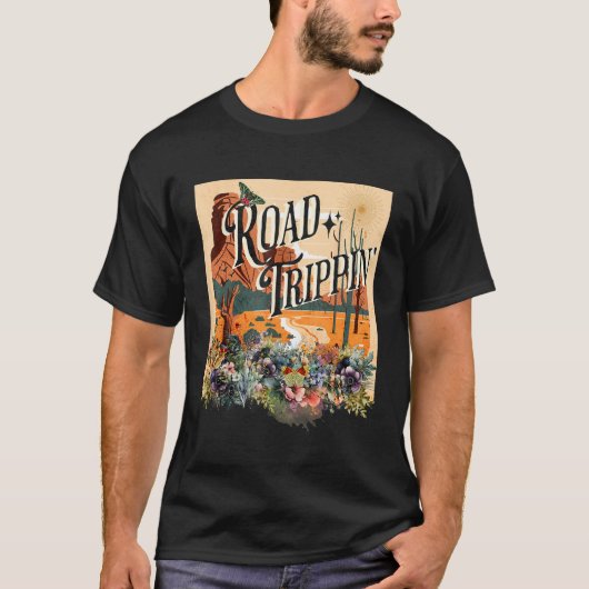Road Trippin Retro Style Vacation Road Tripping Wo Tシャツ (正面)