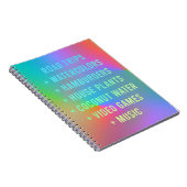 Road Trips + Water colors + Hamburgersノートブック ノートブック (右側)