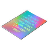 Road Trips + Water colors + Hamburgersノートブック ノートブック (左側)