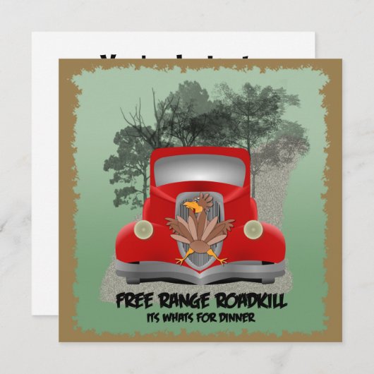 Roadkillのおもしろいなパーティの招待状 招待状 (正面/裏面)