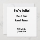 Roadkillのおもしろいなパーティの招待状 招待状 (裏面)