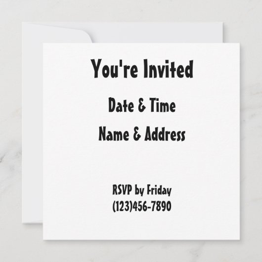 Roadkillのおもしろいなパーティの招待状 招待状 (裏面)