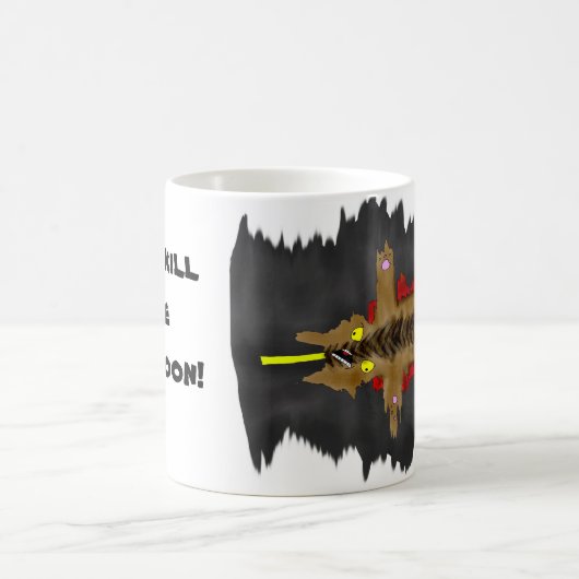 Roadkillアライグマのマグ コーヒーマグカップ (中央)