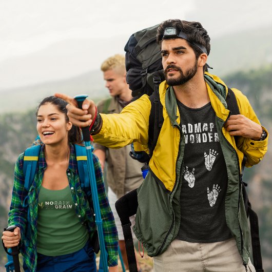 Roadmap zum Staunen - Gorilla Fußspuren - Affen Tシャツ