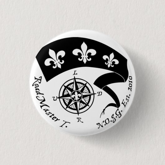 RoadMaster T.の署名ボタン 缶バッジ (正面)