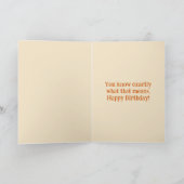 Roadrunner Folded Birthday Card カード (内部)