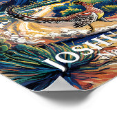 Roadrunner of Joshua Tree Van Gogh Night Custom ポスター (角)