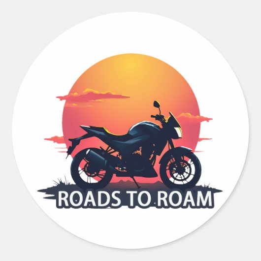 Roamへの道路 ラウンドシール (正面)